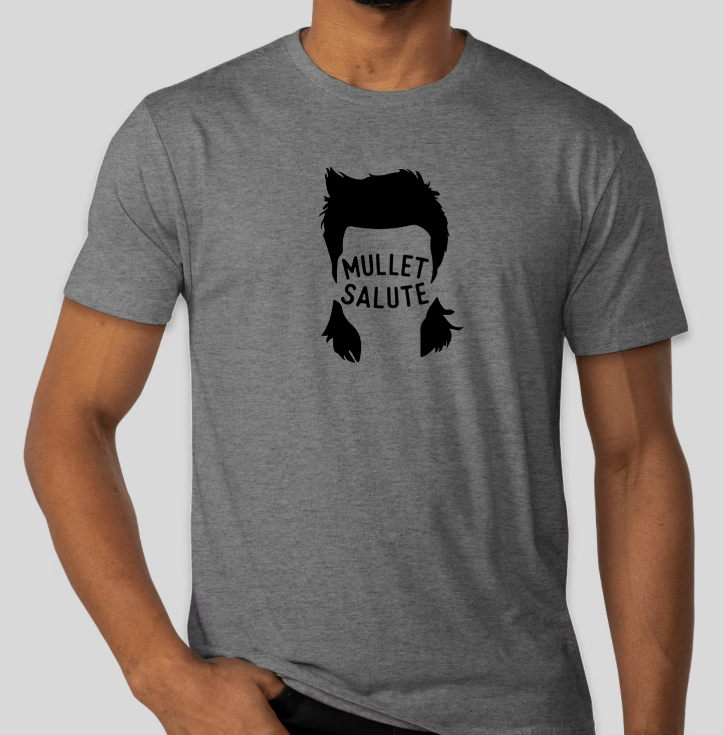 Mullet Salute Adult T-Shirt