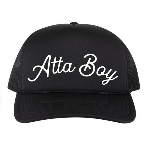 Youth Atta Boy Hat - Black/White