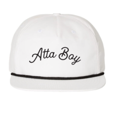 Atta Boy Rope Hat - White/Black