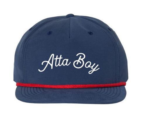 Atta Boy Rope Hat - Navy/Red