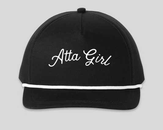 Atta Girl Hat Black/White