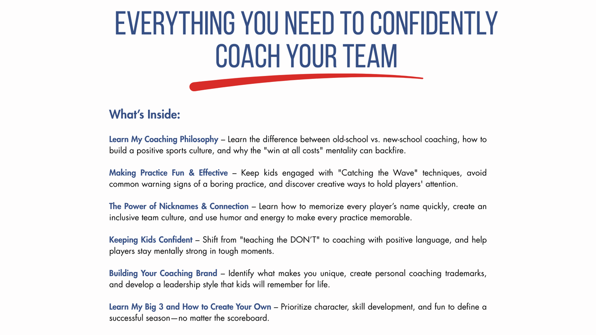 The Coach Ballgame Playbook